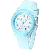Edillas Kinderuhr Analog für Jungen Mädchen,wasserdichte Armbanduhr Jungen Mädchen Kinder Kleinkind zum Leicht zu lesen Lerne