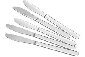 Funnydin Knife Set, Dinner Knives Set of 12, 8.3 Inch, Grade Stainless Steel Knives, Cutlery Knives Only, Dishwasher Safe, Table Knives in Home, Kitchen or Restaurant