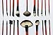 DE'LANCI Luxury 36 PCS Professional Makeup Brushes Tools Sets / Kits Natural Cosmetic Animal Hair Brushes With Coffee Plaid Case Pouch