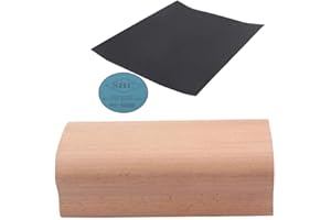 Alnicov 12# Radio Diapasón de madera Diapasón Fret Nivelación Lijado Bloque pulido para guitarra Bajo Fret Diapasón de nivelación Herramienta Luthier