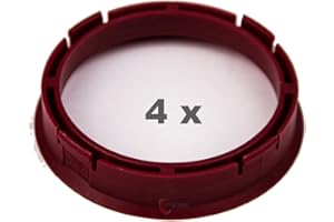 4 x pneugo! Bagues de centrage pour jantes alu 66.45 mm - 57.1 mm