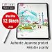 Produktbild lecom Displayschutzfolie für iPad Pro 2018 (12,9 Zoll), Härtegrad 3H, gehärtetes Glas, mit ölabweisender Beschichtung gegen Fingerabdrücke, keine Luft oder Blasen, hergestellt in Japan, TB-A18LFLAPL