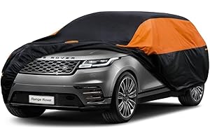GUNHYI SUV Car Cover Waterproof Breathable, Outdoor Car Cover Rain Dust Sun UV Protection Universal fit Land Rover Discovery, BMW X5, Audi Q7/Q8, Volvo XC90, etc. Fit SUV/4x4 (485 To 510cm)