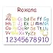 Produktbild Roxana – personalisierbar Kids Alphabet und Zahlen Educational Premium Mauspad (5 Dick).