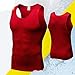 Produktbild Swallowuk Kompression Unterwäsche Herren Tanktop Sport Unterhemd Sport Weste Fitnesss Bodyshaper Schnell Trocknend Shirt (XL, Rot)