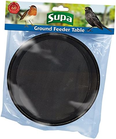 Supa Ground Feeder Bird Table (One Size) (Black)