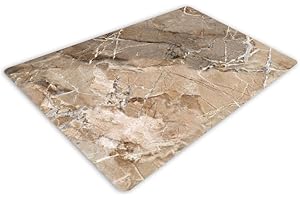 Pagnanno. Chopping Board-Catering Cutting Set-Kitchen Board-Glass Worktop Savers-Sink Chopping Board-Large-Worktop Protectors Heat Resistant-Marble Effect Grey (Design 2, 30 x 20 cm (Pack of 1))