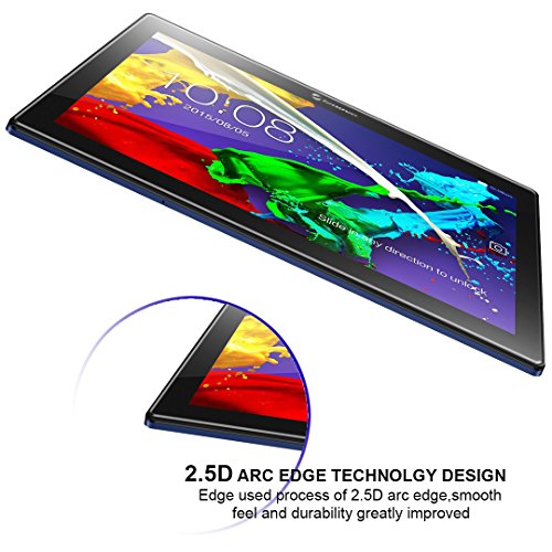 Lenovo TAB 2 A10-30F / A10-70 10.1“ Panzerglas Schutzfolie, iVoler® Premium Panzerglasfolie folie Displayschutzfolie Hartglas Gehärtetem Glas DisplayPanzerglas Schutzfolie Displayschutz Tempered Glass Screen Protector für Lenovo TAB 2 A10-30F / A10-70 10.1“ – 0,3mm Dünn, 9H Härtegrad, 2.5D Abgerundete Kanten – [Kratzfest] [Hohe Transparenz] [Fingerabdruck-frei] [Blasenfrei]-Lebenslange Garantie - 8