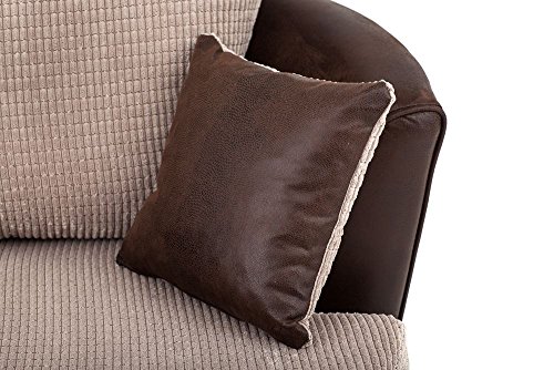 Dino Swivel Chair in Brown and Beige