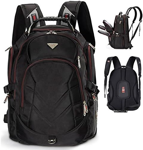 FreeBiz Notebook Laptop Case Bag Backpack Suitable for Gaming Laptops up to 18 Inches for Dell Asus MSI black 15-15,6 Zoll