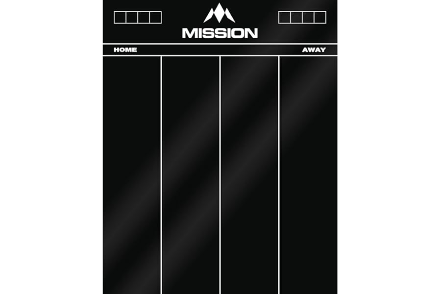 Mission Darts | Scoreboard Liquid Chalk Acrylic 501, Cricket Blackboard Whiteboard (501 Scoreboard)