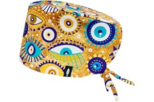 ‎ROBIN HAT ROBIN HAT Hat - Op Haube Stoff | OP Hauben Damen, Herren | Lange Haare | Krankenschwester Zubehör für Ärzten, Krankenschwestern, Zahnärzten, Pharmazeuten, Tierärzten, Medizinischem Personal, Good Eye