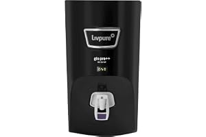 Livpure GLO PRO++ RO+UV+UF | Water Purifier for Home - 7 L Storage | Free Standard Installation | Suitable for Borewell, Tanker, Municipal Water | Black