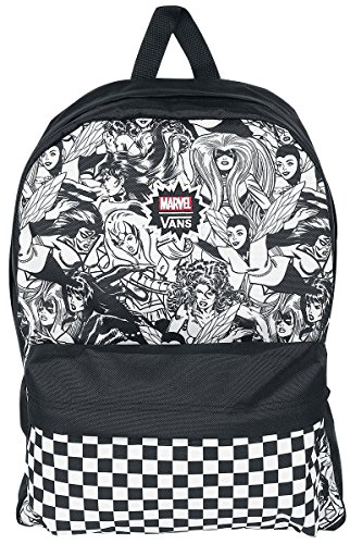 VANS MARVEL WOMAN Backpack Real Black Schoolbag VN0A3QXCBLK VANS MARVEL Bags