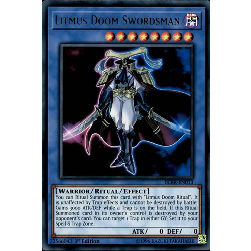 Deckboosters Yugioh Blrr En013 1st Ed Litmus Doom Swordsman Ultra |  Desertcart Guyana