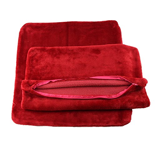 Gözze Kissenbezug 2er-Set, Cashmere-Feeling, 50 x 50 cm, Rot, 40132-37-A2 - 3