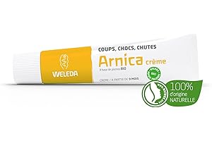 WELEDA - Arnica Crème - Coups, Chocs, Chutes - Utilisable Dès l'Âge de 9 Mois - Tube de 25 g