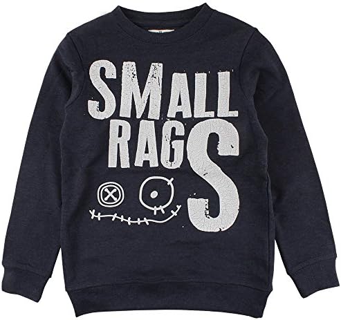 Small Rags Boy's Fabian Sweat Sweatshirt, Blau (Outer Space 03-61), 9 Years