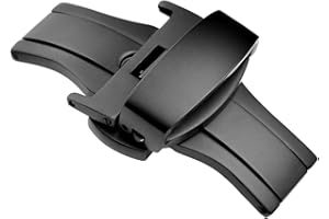 WOCCI Zapięcie ze stali nierdzewnej, zapasowa klamra do paska do zegarka, szerokość klamry 16 mm, 18 mm, 20 mm