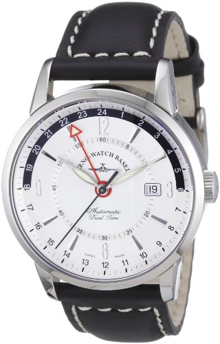 Zeno Watch Basel Herren-Armbanduhr XL Magellano Analog Automatik Leder 6069GMT-g3 Zeno Watch Basel Herren-Armbanduhr XL Magellano Analog Automatik Leder 6069GMT-g3