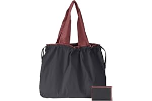 GFYFYZ Bolsas de compras plegables resistentes y reutilizables mochila de cordón en tejido de nylon Oxford 210T - ¡Soporta más de 50 libras de peso