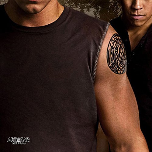 Temporäre Tätowierung / Temporary Tattoo "Round Maori" - ArtWear Tattoo Beauty - B0118 M