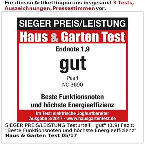 PEARL Joghurt Maker mit Portionsgläsern (4x 150 ml) - 6