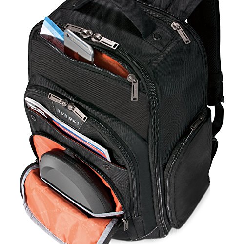 Everki Atlas     Laptop Rucksack auf Rollen   Rucksack Trolley f  r Notebooks von 13 bis 17 3 Zoll  33     43 9 cm  mit durchdachtem F  cher-Konzept u