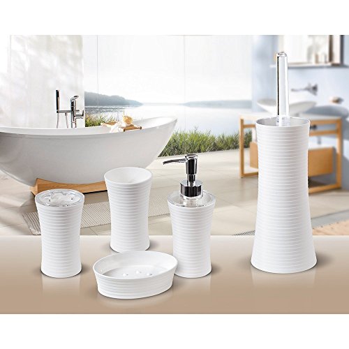 Tatkraft 4742943012868 Toilettenbürstenhalter, Acryl, weiß, 39 x 12.4 x 11.6 cm - 3