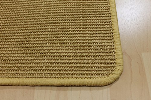 Sisal Teppich Malta, Naturfarbe Läufer 90 cm breit Größe 10 x 10 cm Musterstück - 2