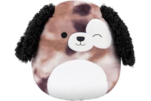 Squishmallows Original 12-Inch Zerdan the Brown Marbled Dog