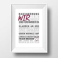 Hausordnung /// Wir lieben einander ///