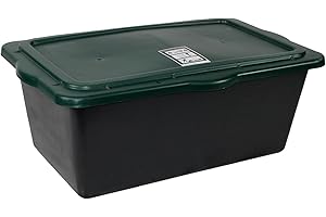 Friesenthal 90L Mörtelkübel mit Deckel - Schwerer Mischkasten für Mörtel, Beton & BAU | Langlebig, stapelbar & umweltfreundlich | Made in Germany - Blauer Engel Zertifiziert (5er)