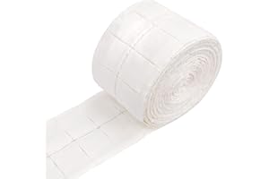 ELITECRAN Rollo de 500 Toallitas de Celulosa de Precortadas, Cuadrados de Celulosa, Toallitas Diseño de Uñas Manicura, Hisopos sin Pelusa, Almohadillas de Algodón sin Polvo para Uñas de Gel