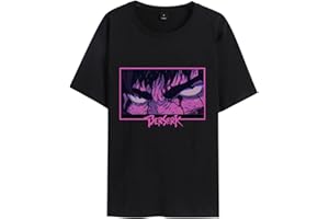 dashcos Berserk T-Shirt Streetwear Col Ras du Cou Chemise Décontractée Anime Guts Fans Tops pour Femmes Hommes Ados