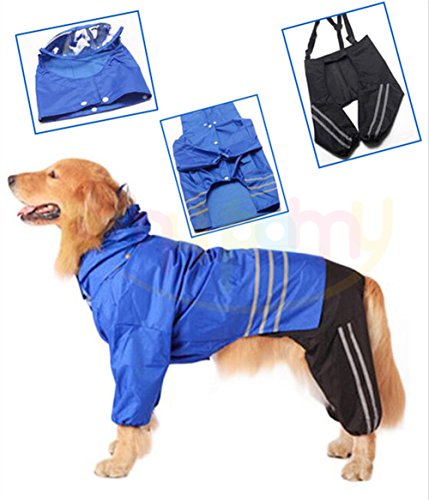 Upgarde-Pet-Raincoat-Pet-Dog-Puppy-Waterproof-Raincoat-hat-Top-Jacket-Pants-for-Medium-to-Large-Dogs-Dog-Waterproof-Jacket-with-Cap-Rain-Slicker-Rain-Poncho-for-Golden-Retriever-Labrador-Retriever-Sch