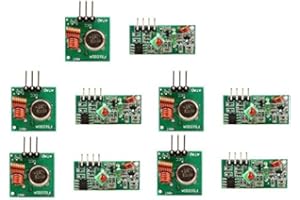 DollaTek Zestaw 5 szt. 433 MHz RF bezprzewodowy nadajnik i odbiornik moduł dla Arduino Raspberry Pi