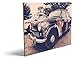 Produktbild Oldtimer, qualitatives MDF-Holzbild im Drei-Brett-Design mit hochwertigem und ökologischem UV-Druck Format: 80x60cm, hervorragend als Wanddekoration für Ihr Büro oder Zimmer, ein Hingucker, kein Leinwand-Bild oder Gemälde