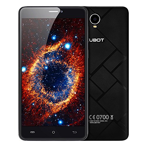 CUBOT Max Smartphone 3GB Ram 32GB, 6.0 Zoll (15,2cm) HD IPS 2.5D gebogener Bildschirm/4100 mAh Akku/Dual-SIM/5.0MP +13.0MP Kamera/4G LTE FDD/Android 6.0 (Schwarz)