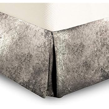 Intimates Crushed Velvet Bed Valance Premium Bedroom Collection ...