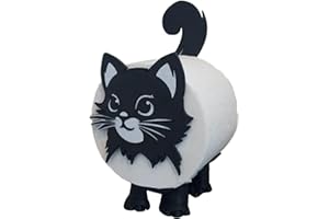 GÉNÉRIQUE Porte-roulis De Toilette pour Chats, Porte-Rouleau Amovible, Porte-Range De Rangement en Papier en Forme Imprimé 3D pour Chat Rangement De Papier Toilette Mignon
