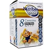 cereales nutriben sin gluten opiniones  Nutriben innova papilla de 8 cereales extra fibra, 600gr.
