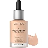 CATRICE Hd Liquid Coverage Foundation Makeup, Shade 020 - 30 ml, Rose Beige, Vanilla