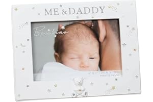 WIDDOP AND CO Widdop 6' x 4' - Bambino Resin Daddy & Me Photo Frame, White