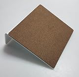 trelixx Einzelne Katzenstufe bis 15 kg weiß aus Plexiglas/ Acrylglas 14 x 15 cm mit Korkauflage