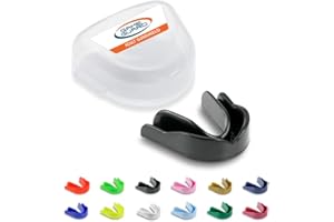 GAME GUARD - Protège-dents pour la boxe, le rugby, le hockey, le karaté, le taekwondo/protège dent pour enfant, junior de 8, 9, 10, 11, 12 ans. Approuvé CE - Protège leurs dents et leurs