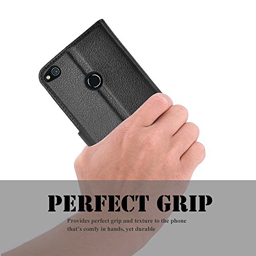 Huawei P9 Lite 2017 Hülle, IVSO Hohe Qualität Advanced Shock Absorption Technology Case Folio Tasche Cover für Huawei P9 Lite 2017 Smartphone (Für Huawei P9 Lite 2017, Schwarz) - 7