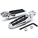 Rider Front Passenger Footrests Foot Pegs Motor Foot Rests 2PCS Fit For Yamaha V-Max 1985 1986 1987 1988 1989 1990 1991 1992 1993 1994 1995 1996 1997 1998 1999 2000 2001 2002 2003 2004 2005 2006 2007 2008