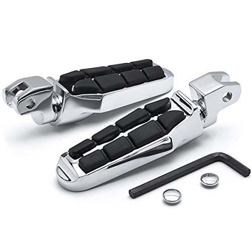 Rider Front Passenger Footrests Foot Pegs Motor Foot Rests 2PCS Fit For Yamaha V-Max 1985 1986 1987 1988 1989 1990 1991 1992 1993 1994 1995 1996 1997 1998 1999 2000 2001 2002 2003 2004 2005 2006 2007 2008