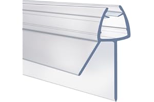 ARVO Shower Screen Seal Strip for 4–6 mm Glass | Covers Gaps Up to 20 mm | 90 cm Transparent Shower Door Seal Strip Replacement – Watertight for Straight Glass Doors